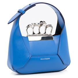 Alexander Mcqueen-Alexander McQueen Blue The Jewelled Mini Satchel-Blue