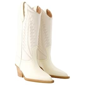 Paris Texas-Rosario 60 Boots - Paris Texas - Leather - Beige-White