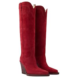 Paris Texas-El Dorado 100 Boots - Paris Texas - Leather - Burgundy-Red,Dark red