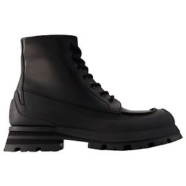 Botines Tread - Alexander Mcqueen - Piel - Negro Negro