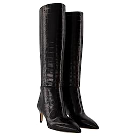 Paris Texas-stylet 60 Boots - Paris Texas - Cuir - Noir-Noir
