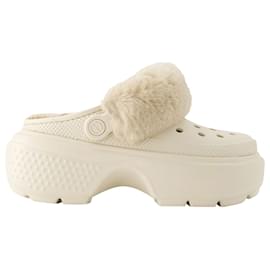 Autre Marque-Stomp Lined Mules - Crocs - Thermoplastic - White-White