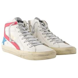 Golden Goose Deluxe Brand-Slide Sneakers - Golden Goose - Leather - White-White