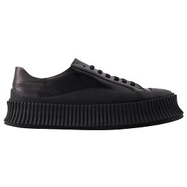 Baskets - Jil Sander - Cuir - Noir Noir