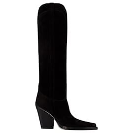 Paris Texas-El Dorado 100 Boots - Paris Texas - Leather - Black-Black