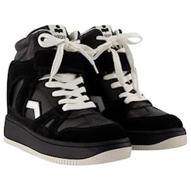 Isabel Marant-Ellyn-Gz Sneakers - Isabel Marant - Leather - Black/ white-Black