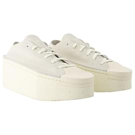 Y3-Renga Lo Sneakers - Y 3 - Leather - White-Beige