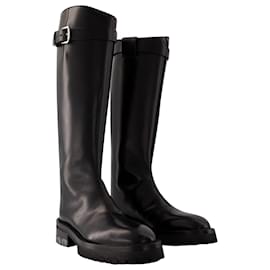 Ann Demeulemeester-Nes Riding Boots - Ann Demeulemeester - Leather - Black-Black