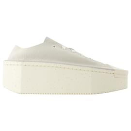 Y3-Renga Lo Sneakers - Y 3 - Leather - White-Beige