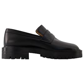 Maison Martin Margiela-Tabi County Loafers - Maison Margiela - Leather - Black-Black