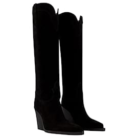 Paris Texas-El Dorado 100 Boots - Paris Texas - Leather - Black-Black