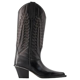 Paris Texas-Rosario 60 Boots - Paris Texas - Leather - Black-Black