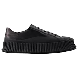 Baskets - Jil Sander - Cuir - Noir Noir