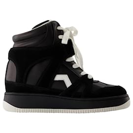 Isabel Marant-Ellyn-Gz Sneakers - Isabel Marant - Leather - Black/ white-Black
