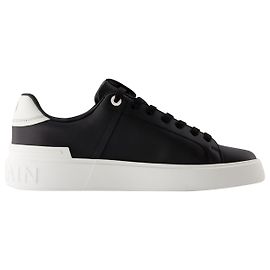 Baskets B Court - Balmain - Cuir - Noir Noir