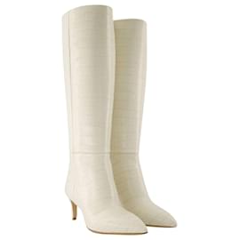Paris Texas-stiletto 60 Boots - Paris Texas - Leather - Beige-White