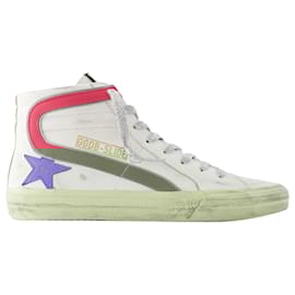 Golden Goose Deluxe Brand-Slide Sneakers - Golden Goose - Leather - White-White