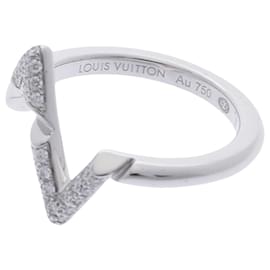 LOUIS VUITTON LV Volt Upside Down Chain Bracelet, White Gold And Diamonds Grey. Size Nsa