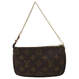 Louis Vuitton-LOUIS VUITTON Mini pochette con monogramma Accessoires Pouch M58009 LV Auth rd5565-Monogramma