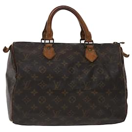 Louis Vuitton-Louis Vuitton Monogram Speedy 30 Hand Bag M41526 LV Auth ar9962-Monogram