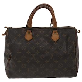 Louis Vuitton-Louis Vuitton Monogram Speedy 30 Hand Bag M41526 LV Auth ar9962-Monogram