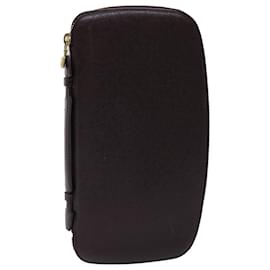 Louis Vuitton-LOUIS VUITTON Taiga Organizer Atoll Travel Case Acajou M30656 LV Auth th3851-Brown
