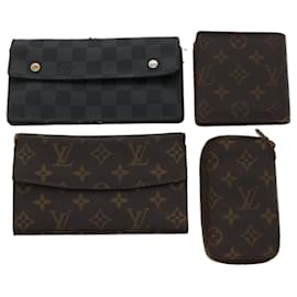 Louis Vuitton-LOUIS VUITTON Monogramm Geldbörse 4Setze LV Auth bs6832-Monogramm