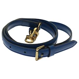 Louis Vuitton-LOUIS VUITTON Epi Shoulder Strap 36.2""-43.3"" Blue LV Auth 48743-Blue