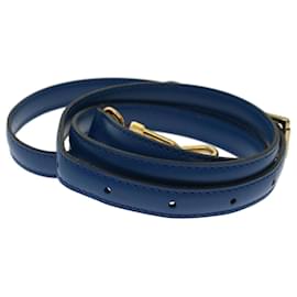 Louis Vuitton-LOUIS VUITTON Epi Shoulder Strap 36.2""-43.3"" Blue LV Auth 48743-Blue