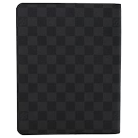 Louis Vuitton-LOUIS VUITTON Damier Graphite Agenda Bureau Note Cover R20974 LV Auth yk7926-Autre