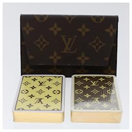 Louis Vuitton-Estojo para cartas de jogar com monograma LOUIS VUITTON Autenticação de LV 48335-Monograma