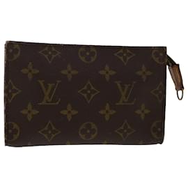 Louis Vuitton-Estuche LOUIS VUITTON Monogram Bucket PM Estuche para accesorios LV Auth rd5503-Monograma