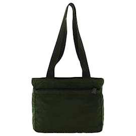 Prada-PRADA Shoulder Bag Nylon Green Auth cl666-Green