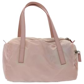 Prada-PRADA Hand Bag Nylon Pink Auth bs6844-Pink