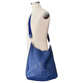 Hermès-Evelyne blu bag-Blue