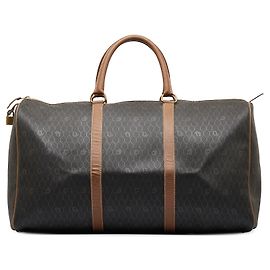 Dior Brown Honeycomb Travel Bag Brown
