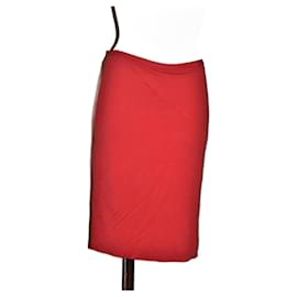 Kenzo-Midi Skirt-Red