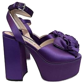 Miu Miu-MIU MIU  Sandals T.EU 37.5 cloth-Purple