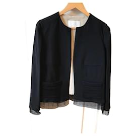 Prada-PRADA  Jackets T.IT 40 SYNTHETIC-Navy blue