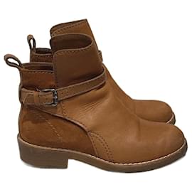 ACNE STUDIOS Botas de tobillo T.EU 35 Cuero Camello
