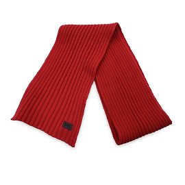 Cachecol com nervuras de lã vermelha D&G Dolce & Gabbana Vermelho
