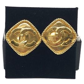 ***Boucles d'oreilles CHANEL marque coco Doré