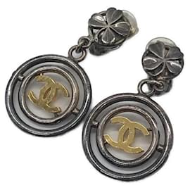 Chanel-*** CHANEL  Cocomark Clover Swing Earrings-Other