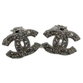 ***Pendientes marca coco CHANEL Plata