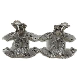 Chanel-***Pendientes marca coco CHANEL-Plata