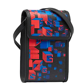 Gucci-Canvas G Space Pochette Crossbody Bag 631766-Black