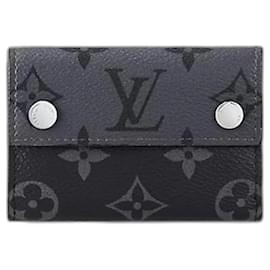 Louis Vuitton-Portafoglio compatto LV Discovery nuovo-Grigio antracite