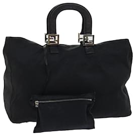 Fendi-FENDI Borsa A Spalla Nylon Nero Auth fm2468-Nero