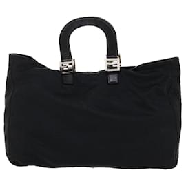 Fendi-Bolsa de ombro FENDI Nylon Preto Auth fm2468-Preto