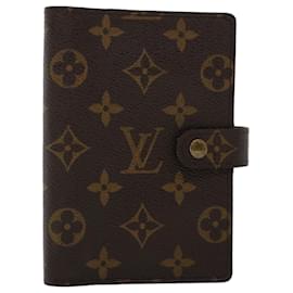 Louis Vuitton-LOUIS VUITTON Monogram Agenda PM Day Planner Cover R20005 Auth LV 46294-Monogramme
